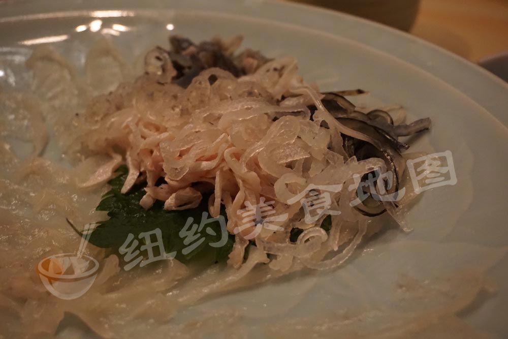 河豚fugu Taro 河豚料理河豚刺身纽约美食纽约日料高级日本料理日本餐厅纽约美食地图荞麦面沙拉鸭锅